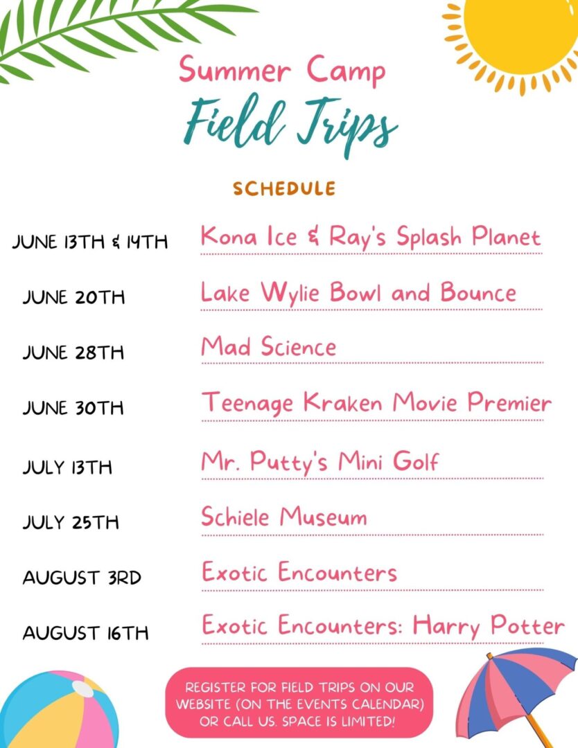 Summer Camp Field Trips